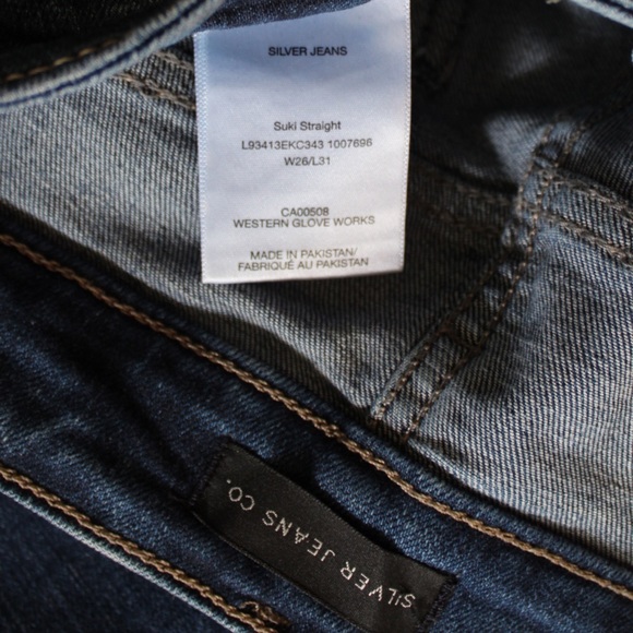 Silver Jeans NWOT Suki Mid Rise Straight Leg Jeans 26 2 - Picture 11 of 11